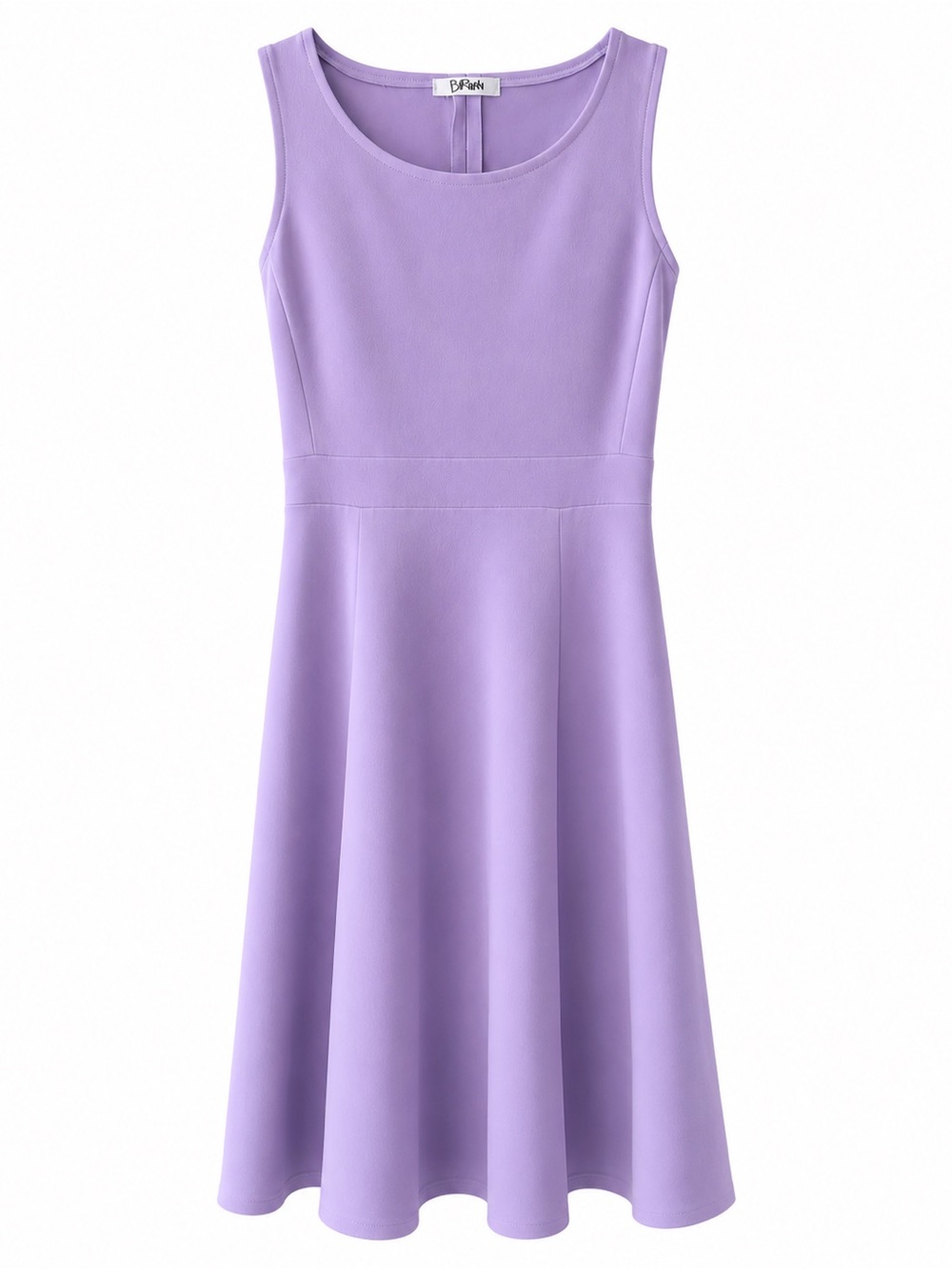 Vintage Barbeau Lavender A-Line Pleated Cocktail Dress M